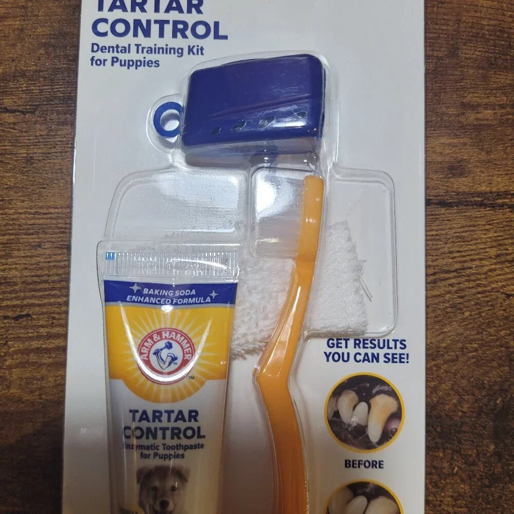 Arm & Hammer Dental Training Kit for Puppies Vanilla Ginger Flavor